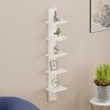 BLUEWUD Louis Engineered Wood Multipurpose Wall Decor Shelf, Display Rack (Wenge & White)