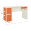 Astra Kids Study Desk with Open Shelves and Drawer in Light Orange Colour