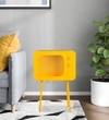 Yellow Metal Side Table in Yellow Colour