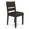 Wesley - Cabalo (Leatherette) 4 Seater Round Glass Top Dining Table Set (Colour- Black, Finish- Dark Walnut)