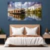 The Castle Decor Kerala Boat Wall Painting Wooden Framed 27x48 Inch (Style 1)