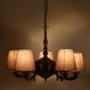 Devansh Steel Wall Mounted Lamp With Beige Jute Shade