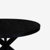 Vervella Shine Solid Wood 4 Seater Dining Table in Black Finish