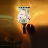 Devansh Metal Electric Wall Light in Gold Colour with Multi Shade Count of 1 Light