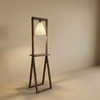 Euphoria Beige Jute Floor Lamp with Beige Jute Base