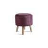 Melanie Solid Wood Stool in Purple Colour