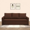 Akron 3 Seater Pull Out Sofa cum Bed  in Brown Colour