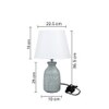 HOME Table Lamp Grey Sleek Contemporary Design