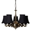 Devansh Gold Wall Mounted Lamp With Black Cotton Shade