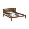 Seaside Solid Wood King Size Non Storage Bed In Provincial Teak Finish