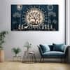 The Castle Decor Warli Art Wall Painting Wooden Framed 27x48 Inch (Style 2)