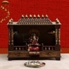 D'Dass Copper Sheesham and Mdf Wooden Temple For Pooja In Home and Office