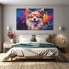 The Castle Decor Dogs Art Wall Painting Wooden Framed Digital Painting 27x48 Inch (Style 2)
