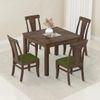 Brighton Square 4 Seater Dining Table With Fabio Dining Chair Set