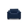 Esquel Premium 1 Seater Fabric Sofa in Lapis Blue Colour