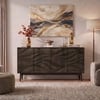 Sahara Solid Wood Sideboard In Dark Chestnut Finish