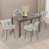 Atlas Solid Wood 4 Seater Dining Table With Rochelle Lounge Chairs