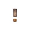 Alyssa Blue jute & solid wood table lamp