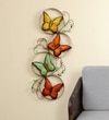 W-Lilly Abstract Metal Wall Decor in Multicolor Set of 1