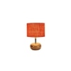 June Orange jute & solid wood table lamp