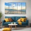 The Castle Decor Sea Art Wall Painting Wooden Framed 27x48 Inch (Style 1)