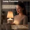 Rechargeable Pleated Metal Table Lamp with Touch Control