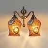 Devansh Metal Electric Wall Light in Multi Colour with Multi Shade Count of 2 Lights