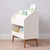 Mid Century Toy Dump with Bookrack Acron White