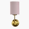 Devansh Metal Electric Wall Light in Gold Colour with Grey Shade Count of 1 Light