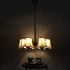 Devansh Dual Black Wallmounted Lamp With Beige Jute  Shade