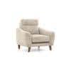 Ronan 1 Seater Fabric Sofa In Beige Colour