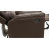 Chicago Leatherette One Seater Manual Recliner in Brown Colour