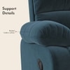 Edison Single Seater Recliner in Pebble Blue Colour