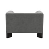 Octavia Boucle Fabric Lounge Chair in Grey