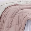 Rose Pink Solid Comfoter Reversible Cotton Feel 350 Gsm Double Bed 240 X 220 Cms
