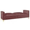 Novelle 3 Seater Click-Clack Sofa cum Bed  in Pink Colour