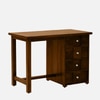 Sheesham Wood Study Table In Scratch Resistant Provincial Teak Finish With Drawers