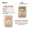 The Castle Decor Mughal Arch Floral Wall Art Set of 3 11x17 Inch