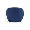 Lorna Swivel Solid Wood Round Chair in Navy Blue Colour