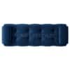 Melon Velvet 5 Feet Ottoman Bench in Navy Blue Color