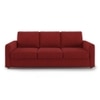Apollo Compact Sofa Set (Colour : Salsa Red, Cushion : Soft, Back Type : Regular, Seater : 3+1+1)