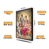 The Castle Decor Lord Shiva Parivar Wall Painting Framed Artwork 20x30 Inch Style 5