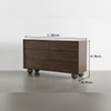 Mahe Mango Wood Chest Of Drawers In Provincial Teak Finish