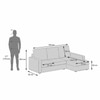 Apollo Sofa (Colour : Mocha, Cushion : Soft, Back Type : High Back, Seating Capacity : Right Aligned 2 Seater + Right Aligned Chaise)