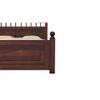Axis Solid Wood King Size Non Storage Bed In Walnut Finish