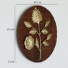 W-Asahi Abstract Metal Wall Decor in Gold Set of 1