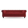 Winchester Premium 3 Seater Fabric Sofa in Salsa Red Colour