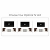 Bluewud Optimal Engineered Wood Tvcabinet In Brown Maple & White Finish