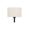 Frasier Black Cotton Shade Floor Lamp