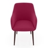 Owen Fabric Lounge Chair in Raspberry Colour